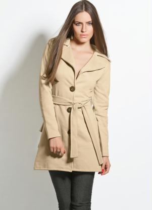 BGSD BGSD Women's 'Callie' Double Breasted Wool Blend Trench Coat